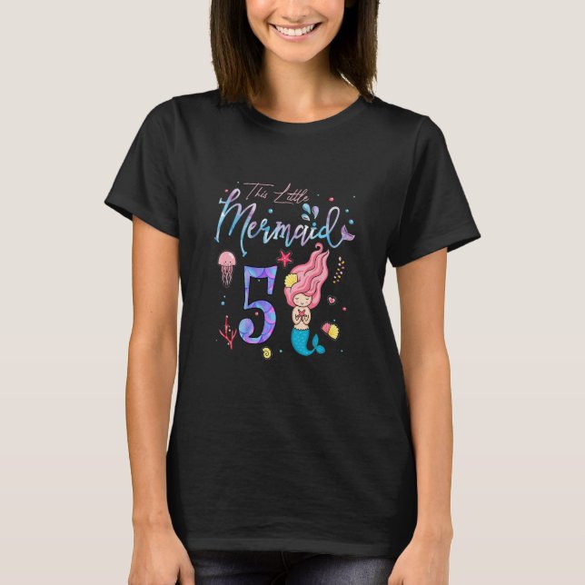 T-shirt Enfants filles 5e anniversaire fille Cette petite  (Devant)