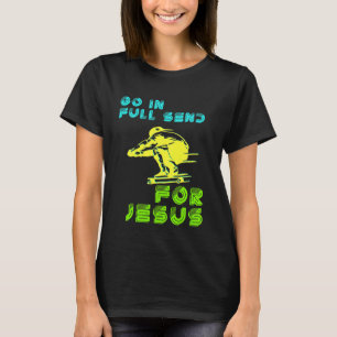 T-shirt Enfants Foi chrétienne Jésus Skateboard Envoyer Al
