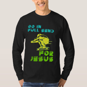 T-shirt Enfants Foi chrétienne Jésus Skateboard Envoyer Al