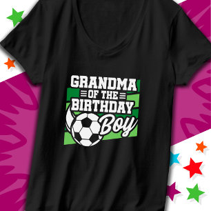 T-shirt Enfants Football Party Grand-mère du garçon d'anni