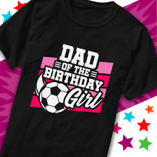 T-shirt Enfants Football Party Papa of Birthday Girl