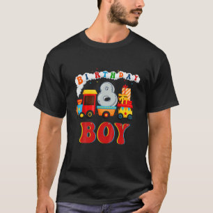 T-shirt Enfants Funny 8E Anniversaire Train Garçons Filles