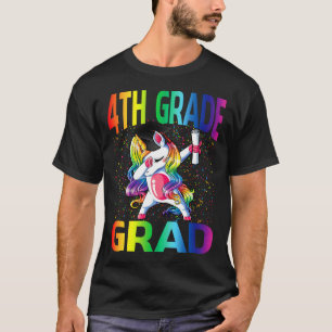 T-shirt Enfants Funny Graduation 4e grade Unicorne de grad