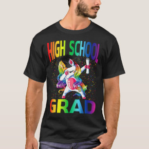 T-shirt Enfants Funny Graduation Lycée Diplôme Unicorn