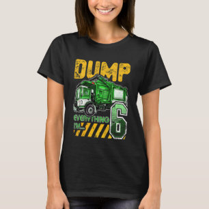 T-shirt Enfants Garbage Truck 6e anniversaire 6 ans Annive
