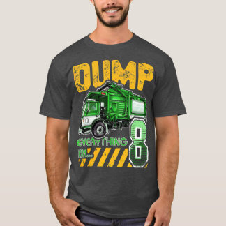 T-shirt Enfants Garbage Truck 8e anniversaire 8 ans Annive