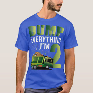 T-shirt Enfants Garbage Truck Dump Tout Je suis 2 Garbage 