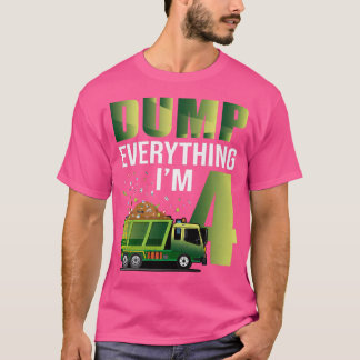 T-shirt Enfants Garbage Truck Dump Tout Je suis 4 Garbage 