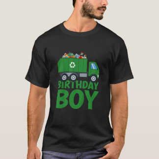 T-shirt Enfants Garbage Truck Toddler Truck Anniversaire B
