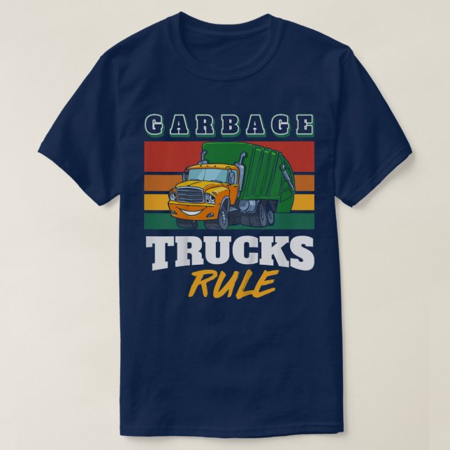 T-shirt Enfants Garbage Trucks Règle Garbage Trucks 1551 (Design devant)
