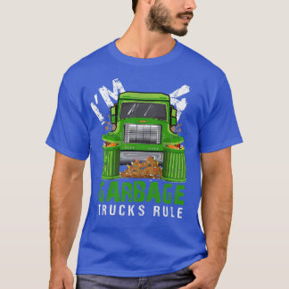 T-shirt Enfants Garbage Trucks Règle J'ai 4 ans Garbage T