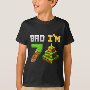 T-shirt Enfants Garçon Son 7ème Anniversaire Jeu de Bro Pi