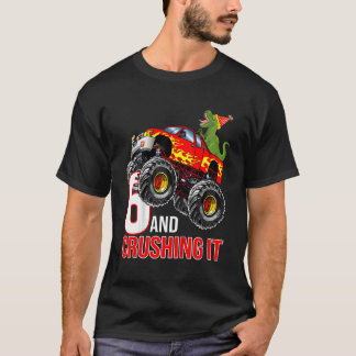 T-shirt Enfants garçons 6e anniversaire Monster Truck Anni