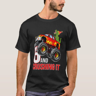 T-shirt Enfants garçons 6e anniversaire Monster Truck Anni