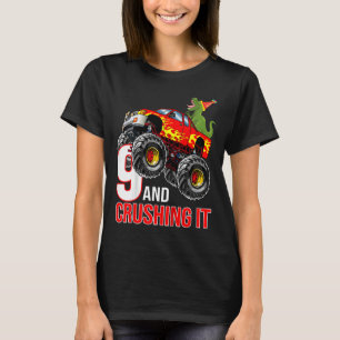 T-shirt Enfants garçons 9e anniversaire Monster Truck Anni