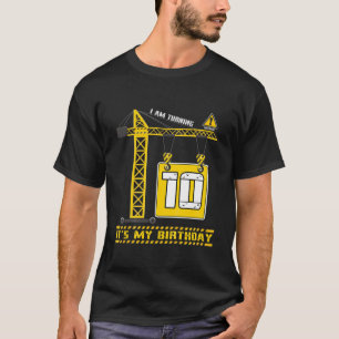 T-shirt Enfants Garçons Construction Camion 10E Anniversai