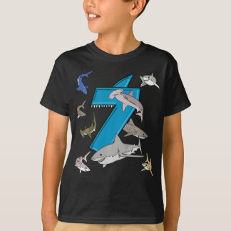 T-shirt enfants garçons de 7 ans requin blanc requin