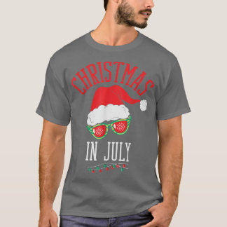 T-shirt Enfants garçons filles Xmas Light Père Noël Sun Be
