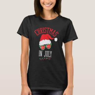 T-shirt Enfants garçons filles Xmas Light Père Noël Sun Be