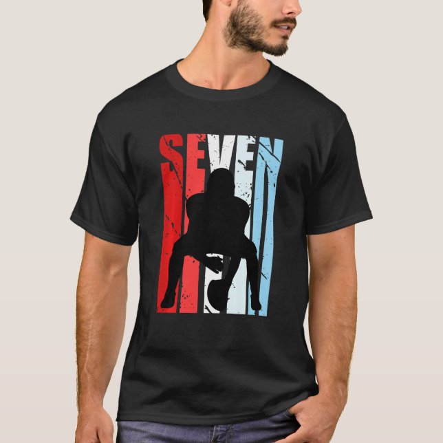 T-shirt Enfants garçons Football américain 7e anniversaire (Devant)