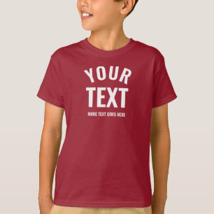 T-shirt Enfants garçons Meilleur Moderne Élégant Maroon Ro