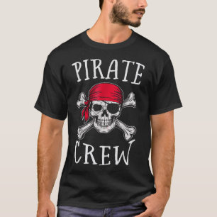 T-shirt Enfants garçons Pirate Crew Anniversaire Party Gro