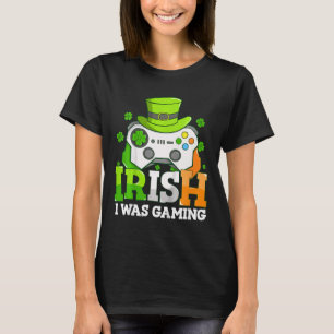 T-shirt Enfants Garçons Saint Patrick Jeux Vidéo Irlandais