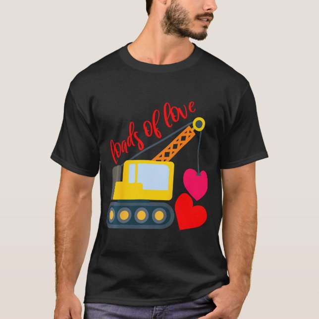 T-shirt Enfants Garçons Valentines Day Charges D'Amour Tod (Devant)