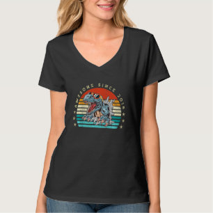 T-shirt Enfants géniaux depuis 2016 6e anniversaire Dinosa