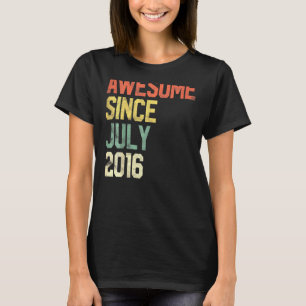 T-shirt Enfants géniaux depuis juillet 2016 Enfants 5e ann