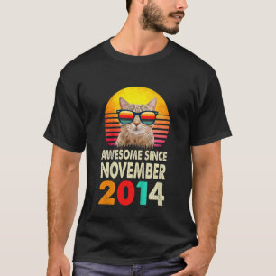 T-shirt Enfants géniaux depuis novembre 2014 8e Anniversai
