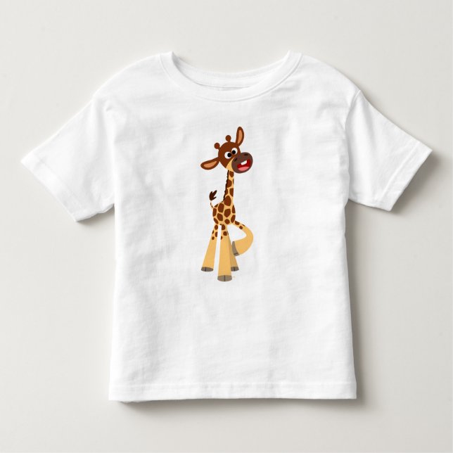 T-shirt Enfants Giraffe Bébé Cartoon mignonne (Devant)