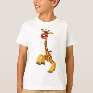 T-shirt Enfants Giraffe Dansant Cartoon Cute