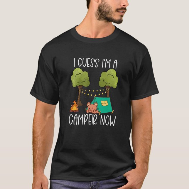 T-shirt Enfants Glamping Gear Cute Bear Tente Camping Stu (Devant)