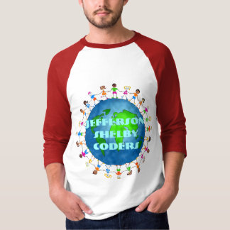 T-shirt Enfants globaux, codeurs de Jefferson Shelby