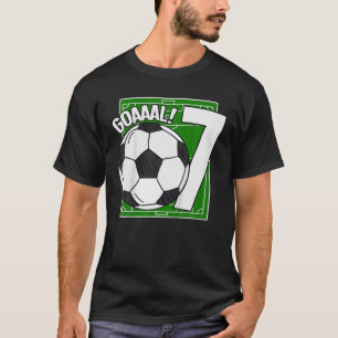 T-shirt Enfants Goaal 7E Anniversaire 7 Anniversaire Footb