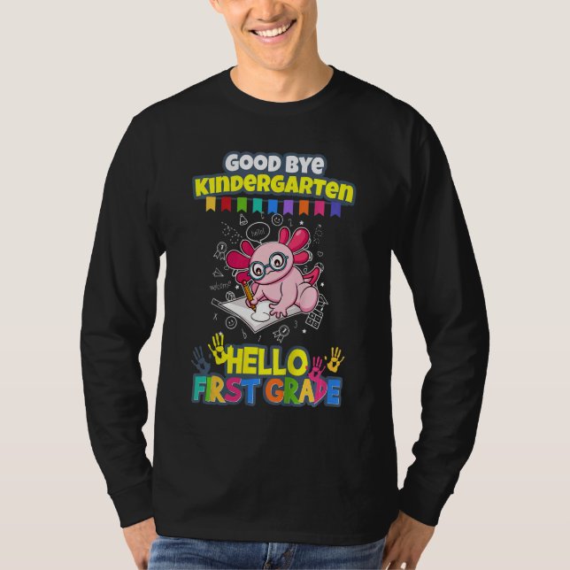 T-shirt Enfants Good Bye Kindergarten Hello First Grade 1s (Devant)