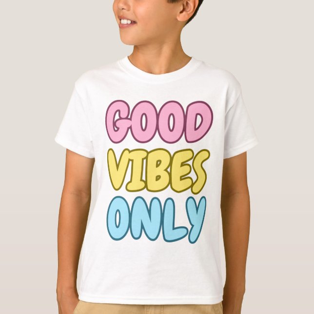 T-Shirt Enfants Good Vibes Only (Devant)