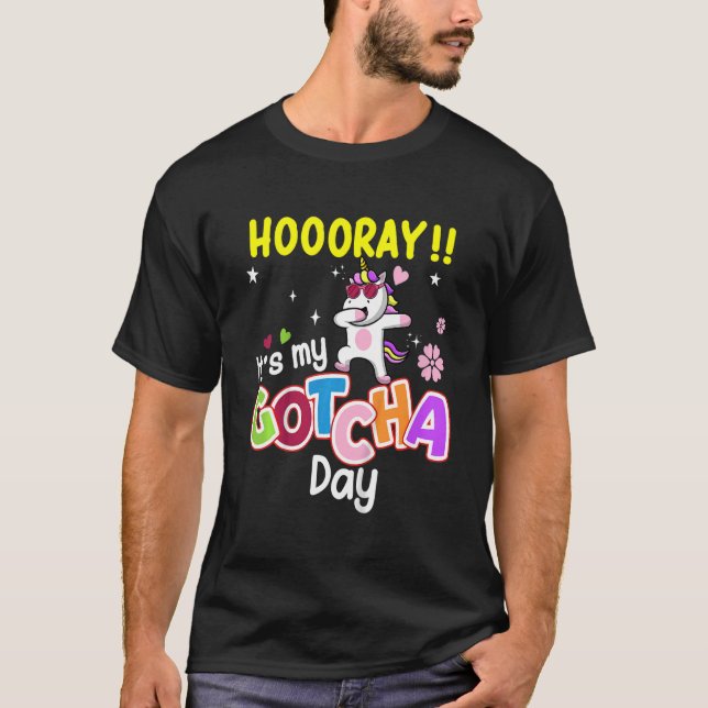 T-shirt Enfants Gotcha Day Enfants Cute Adoption Day Adopt (Devant)