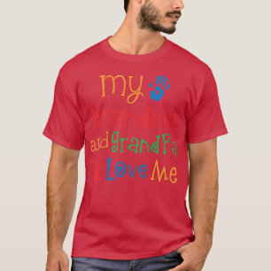 T-shirt Enfants Grand-Mère Et Grand-Père M'Aiment Petit-En