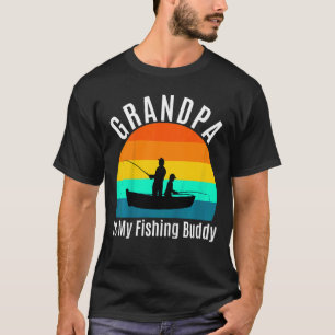 T-shirt Enfants Grand-Père Est Mon Époux De Pêche Grand-En