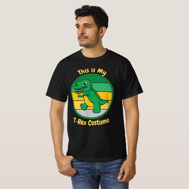 T-shirt Enfants Halloween Dinosaure C'est mon costume T-Re (Devant entier)
