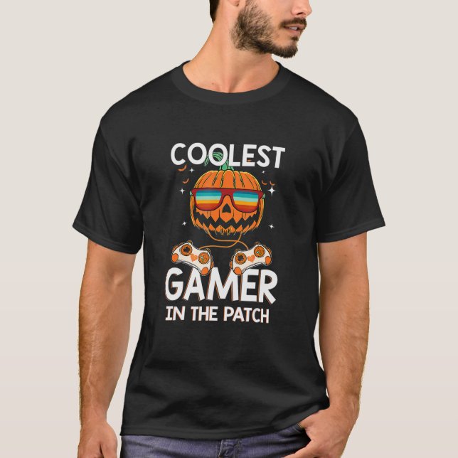 T-shirt Enfants Halloween le plus frais joueur dans le Pat (Devant)