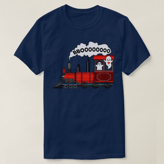 T-shirt Enfants Halloween Train Boo Funny Ghost Toddler En (Design devant)