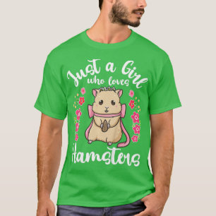 T-shirt Enfants Hamster Juste une fille qui aime Hamsters