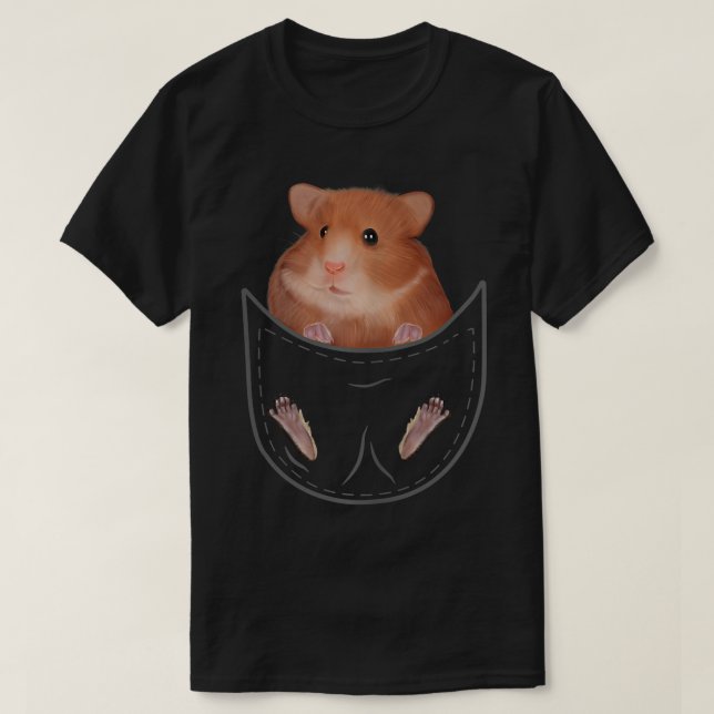 T-shirt Enfants Hamster Vêtements Poche Animal Outfit Cade (Design devant)