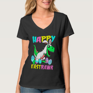 T-shirt Enfants Happy Eastrawr T Rex Dinosaur Toddler Boys