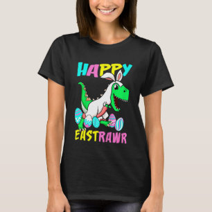 T-shirt Enfants Happy Eastrawr T Rex Dinosaur Toddler Boys