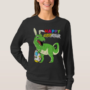T-shirt Enfants Happy Eastrawr Trex Easter Bunny Egg Funny