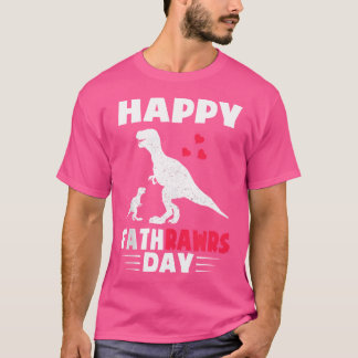 T-shirt Enfants Happy Fête des pères Dinosaure Papa De Son
